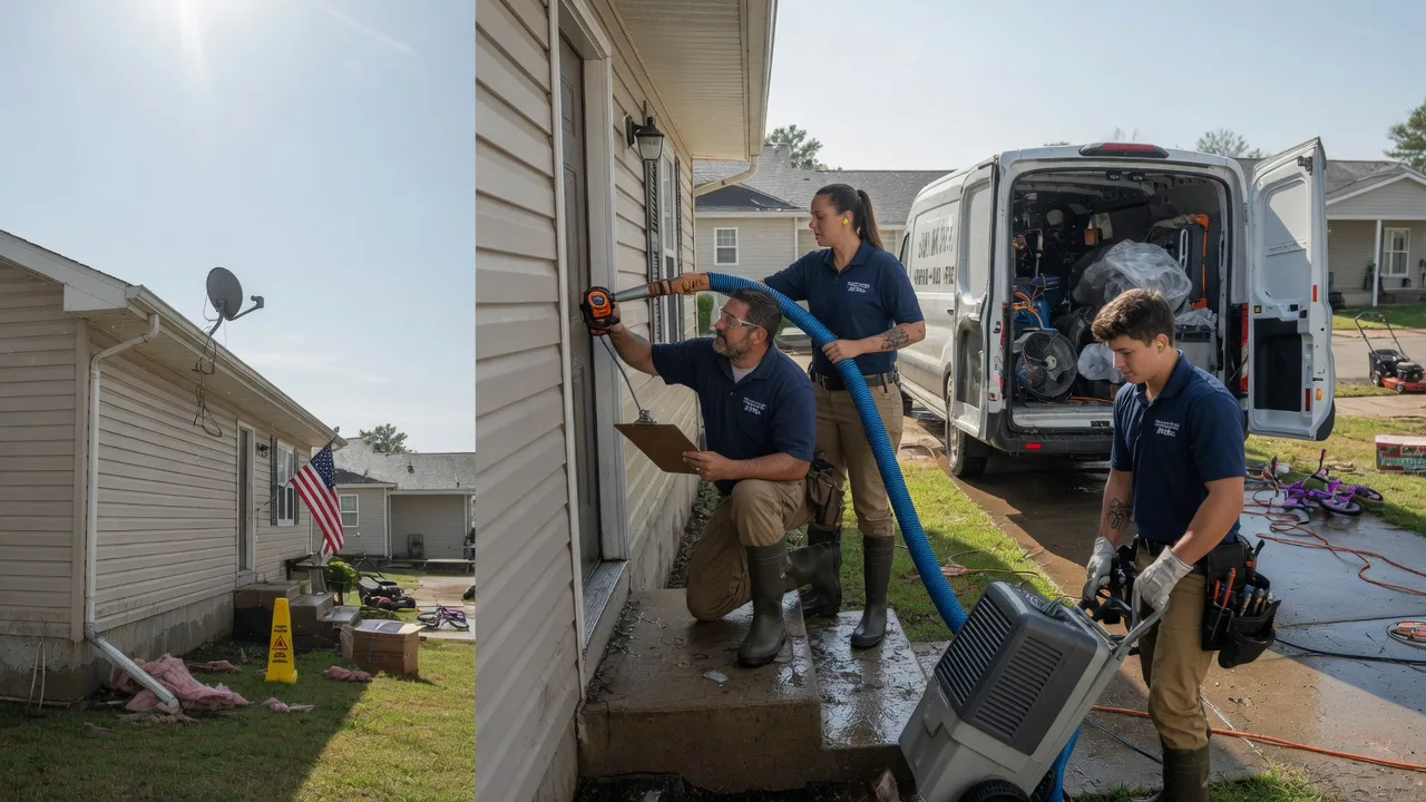 Ceiling Water Damage Restoration in Hanston, KS near me